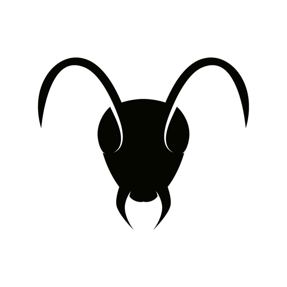 mier hoofd vector logo sjabloon