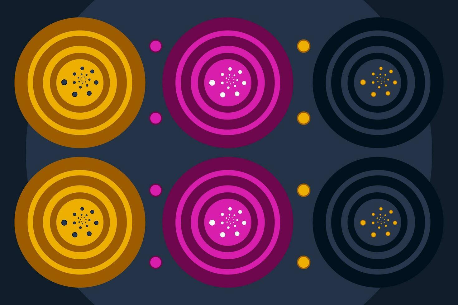 vector zwart en kleur stippel ballen elips met dots 3d globaal bollen vector illustratie abstract achtergrond