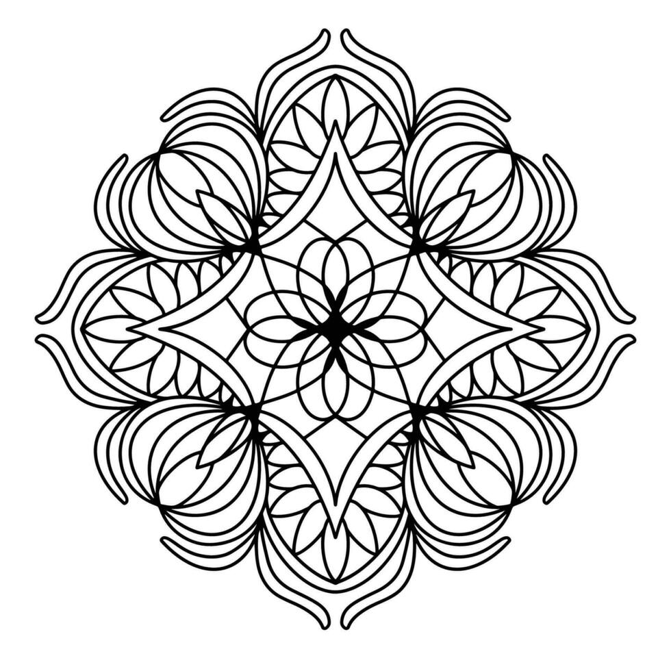 mandala bloem schets kunst vijf, mooi zo voor grafisch ontwerp en decoratief middelen vector