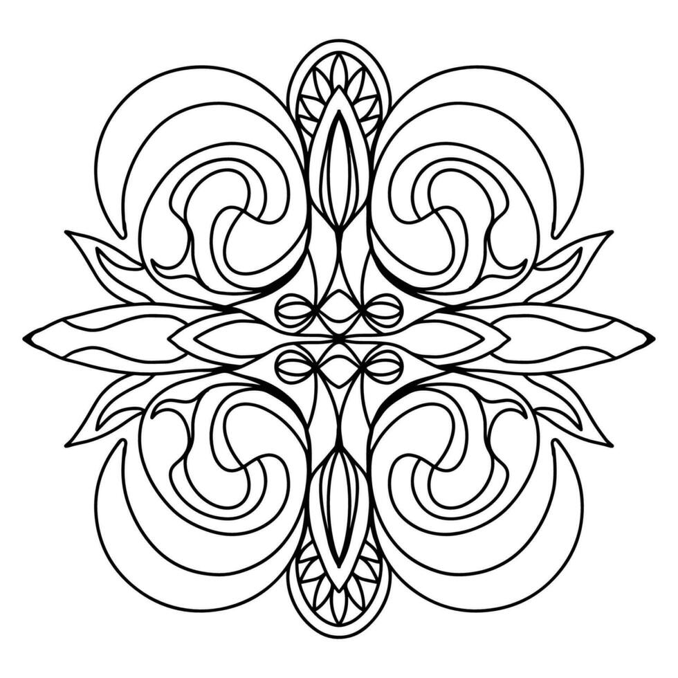 schets kunst van mandala bloem ,Goed voor grafisch ontwerp en decoratief middelen vector