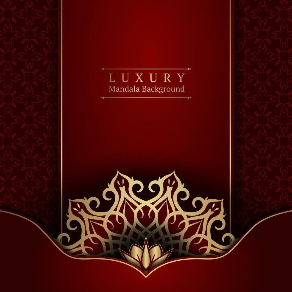 luxe achtergrond met mandala ornament vector