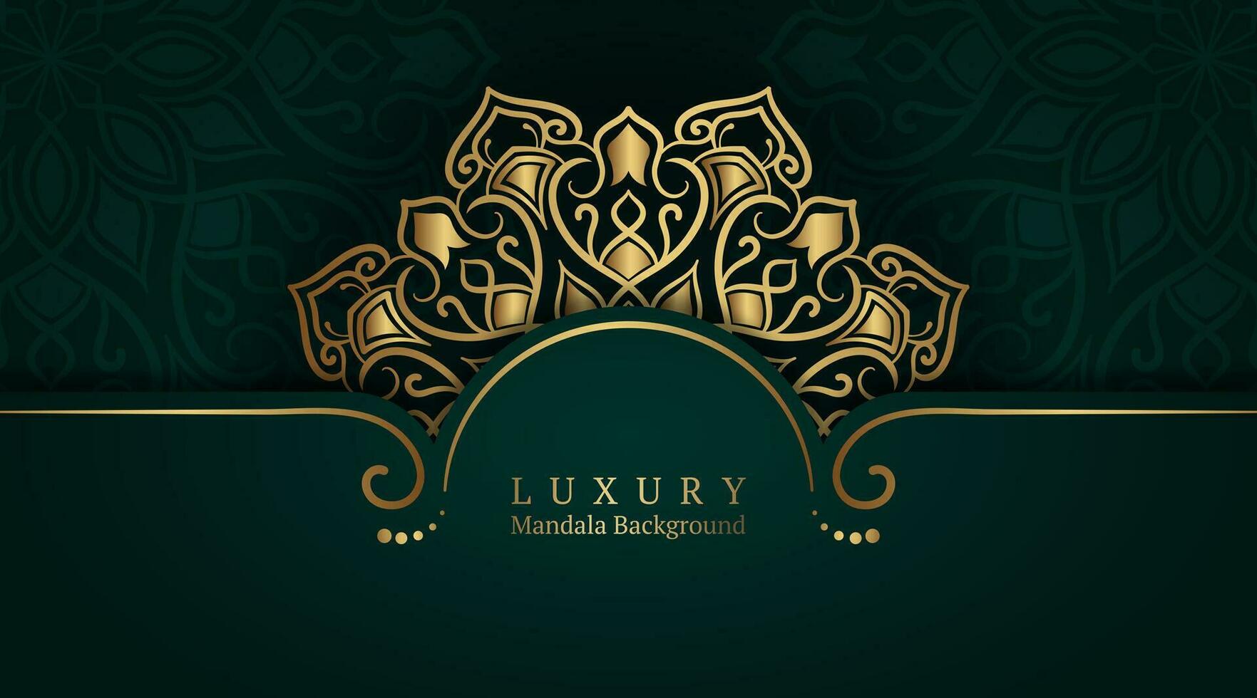 luxe achtergrond, met gouden mandala vector
