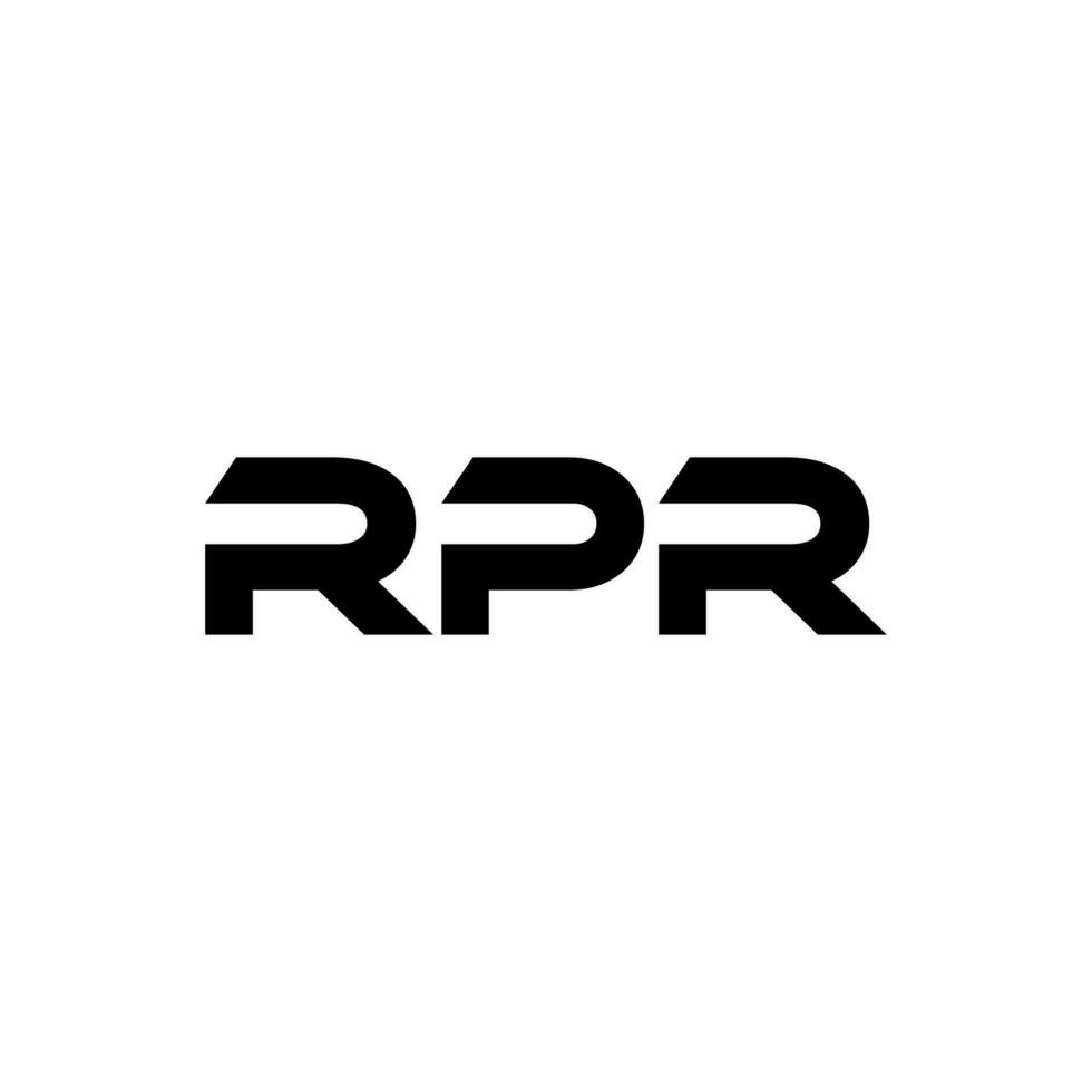 rpr brief logo ontwerp, inspiratie voor een uniek identiteit. modern elegantie en creatief ontwerp. watermerk uw succes met de opvallend deze logo. vector