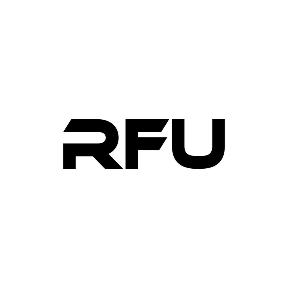 rfu brief logo ontwerp, inspiratie voor een uniek identiteit. modern elegantie en creatief ontwerp. watermerk uw succes met de opvallend deze logo. vector