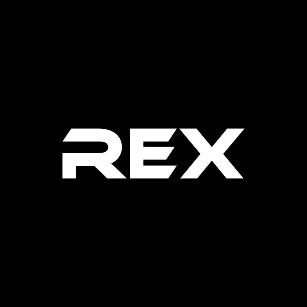 rex brief logo ontwerp, inspiratie voor een uniek identiteit. modern elegantie en creatief ontwerp. watermerk uw succes met de opvallend deze logo. vector