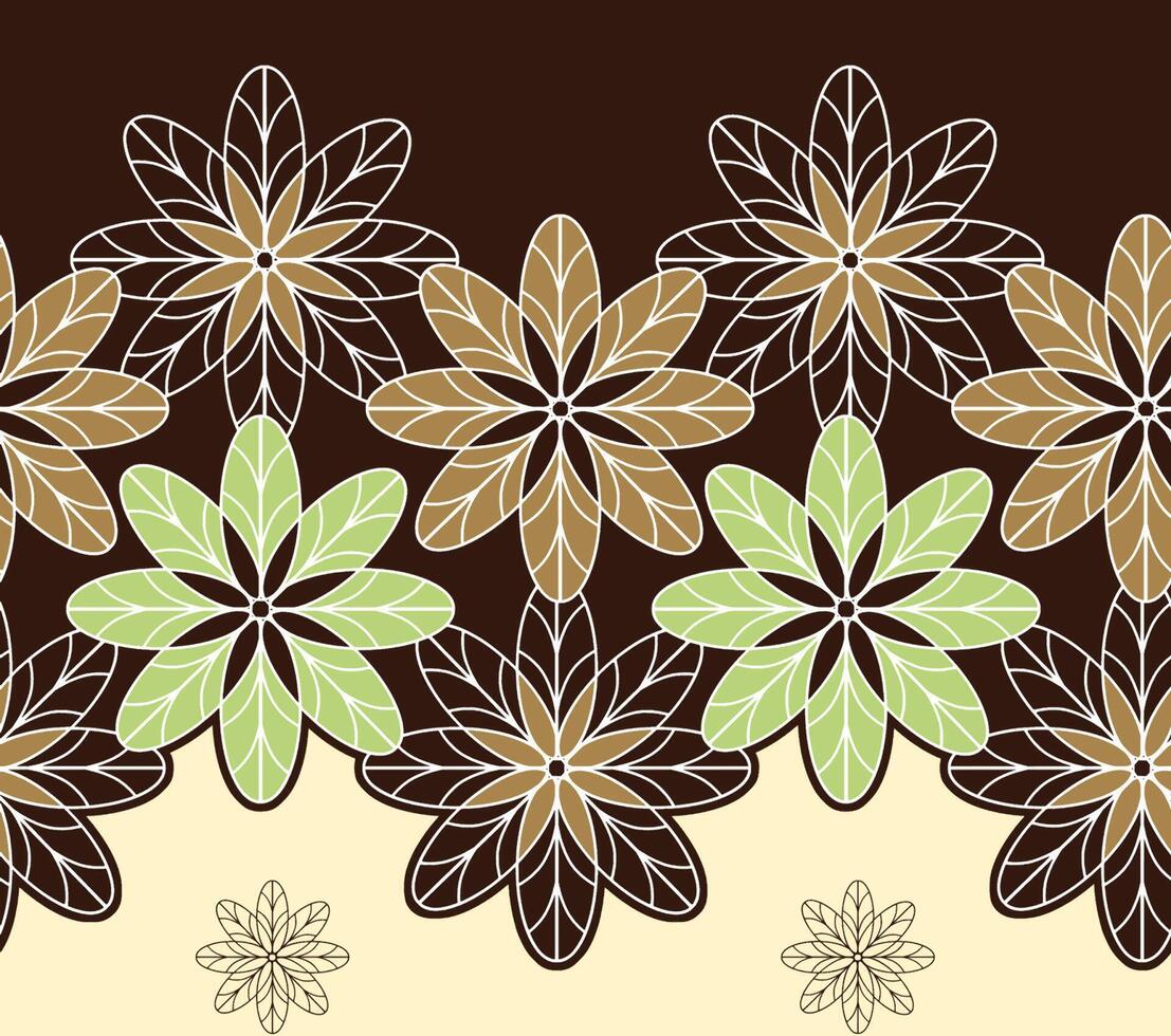 abstract ontwerp van getextureerde bloemen klaar voor textiel afdrukken. vector