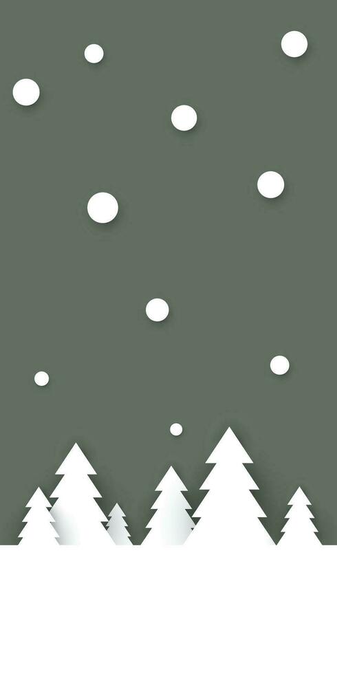 abstract 3 dimensie papier besnoeiing winter seizoen concept vector illustratie. vrolijk Kerstmis groet kaart sjabloon.