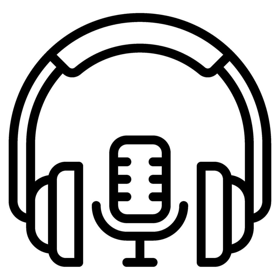 podcast uitzending icoon illustratie vector