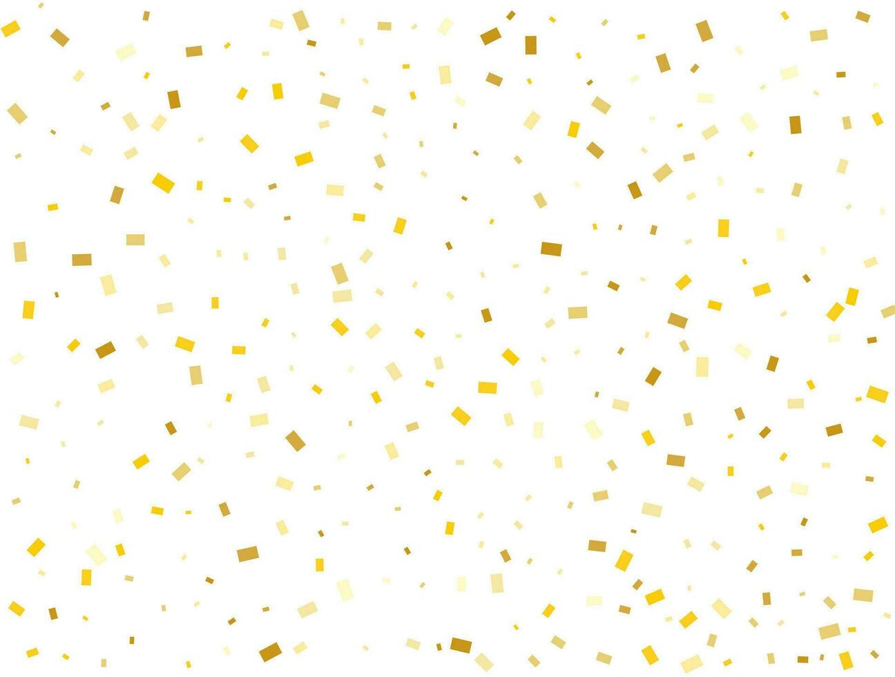 licht gouden schitteren rechthoeken confetti achtergrond. pastel vakantie textuur. vector