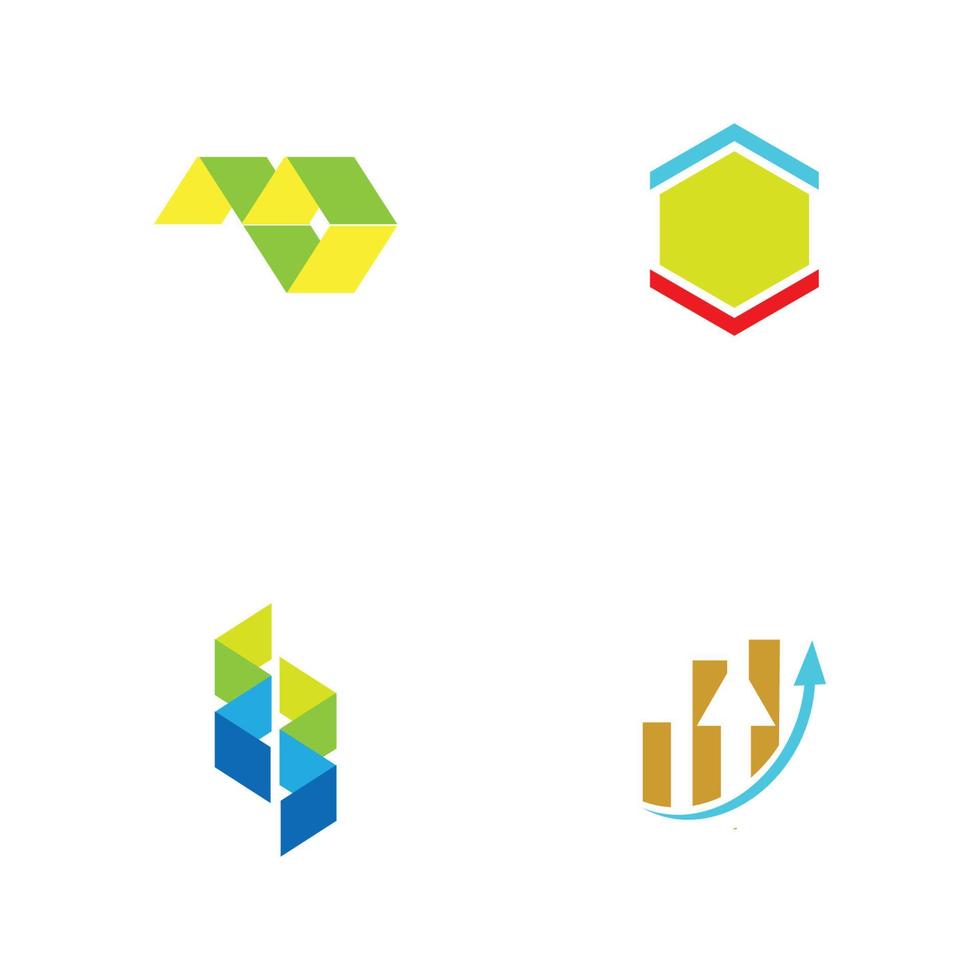 modern logo conceptontwerp voor fintech en digitale financiële technologie vector
