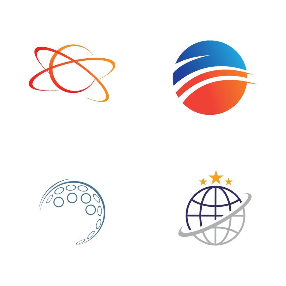 globale vector logo illustratie ontwerpsjabloon