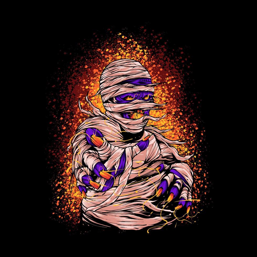 mummie halloween illustratie vector