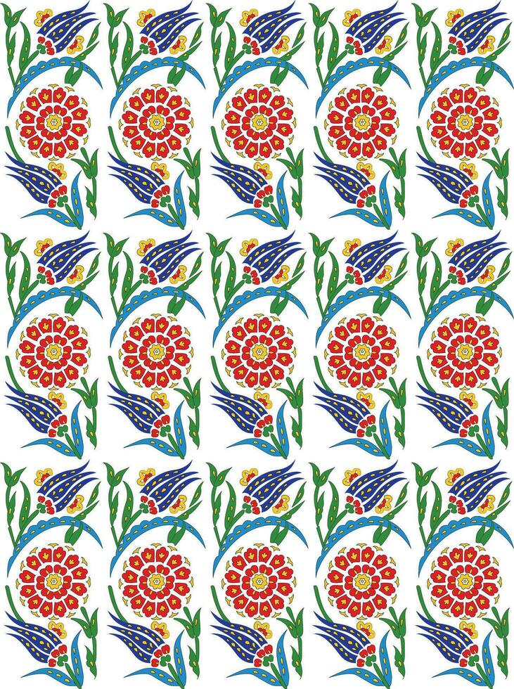 mughal bloem patroon met blauw achtergrond,textiel, vector