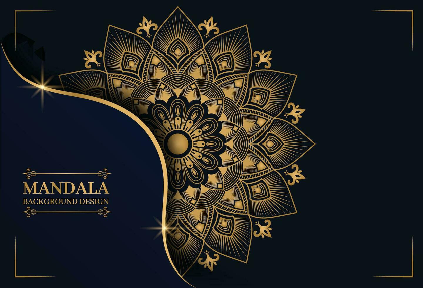 luxe mandala achtergrond met gouden arabesk patroon arabische islamitische Oost-stijl. decoratieve mandala in ramadan-stijl. mandala om af te drukken, poster, omslag, brochure, flyer, banner vector