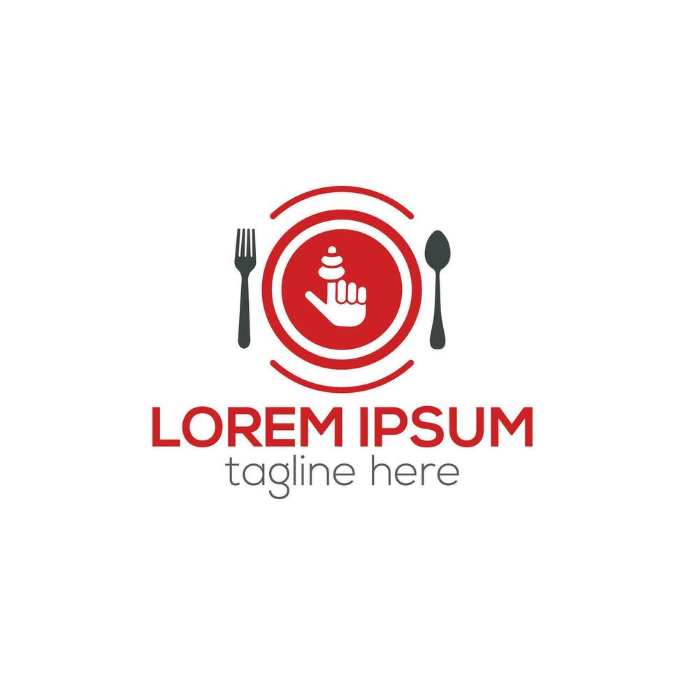 kleurrijk restaurant gemakkelijk logo , gezond, welzijn voedsel onderhoud logo ontwerp vector sjabloon