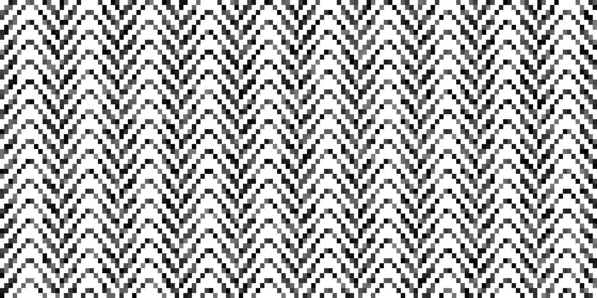 abstract chevron gestreept patroon naadloos structuur monochroom achtergrond meetkundig illustratie pixel kunst stijl vector