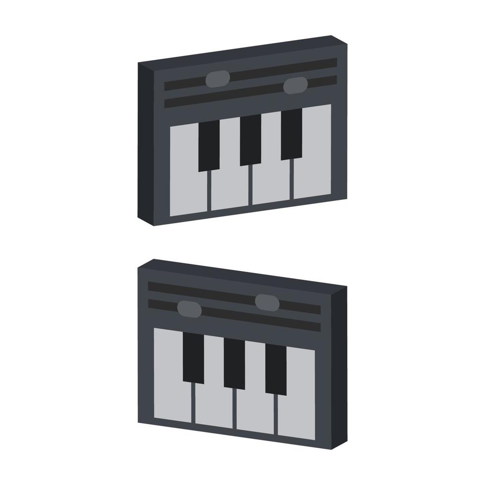 piano geïllustreerd op witte achtergrond vector