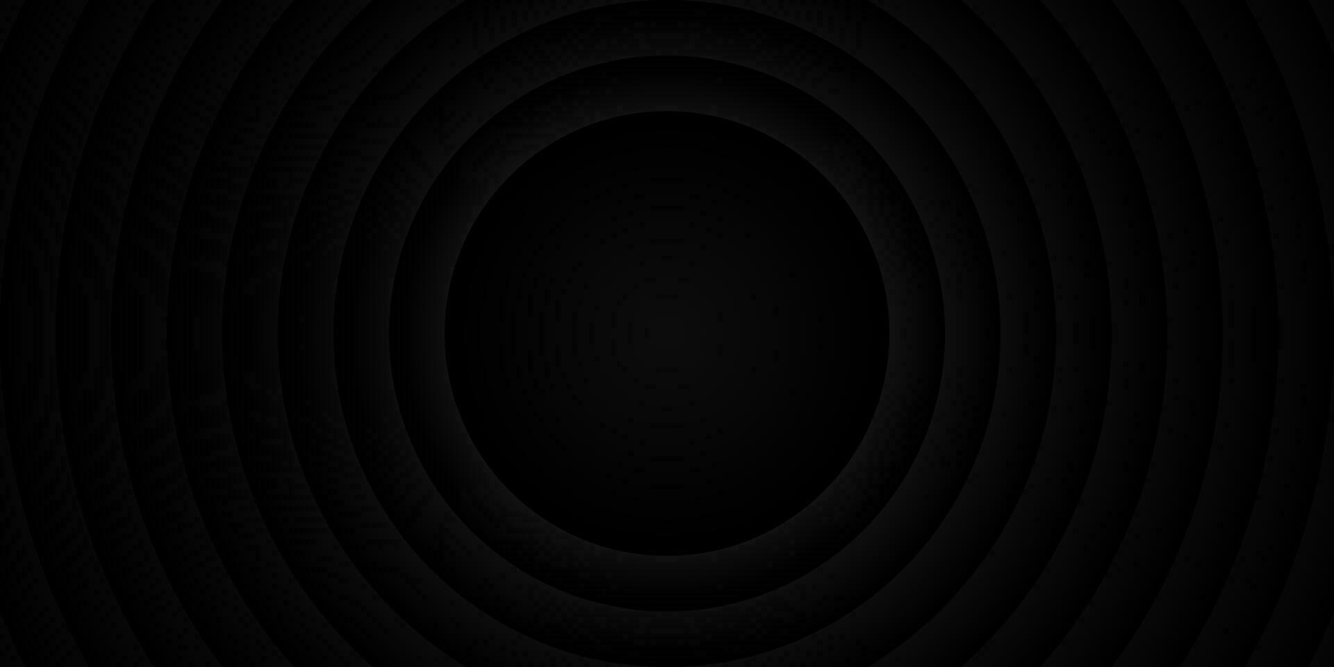 abstract zwart en wit ronde achtergrond met concentrisch cirkels. vector illustratie