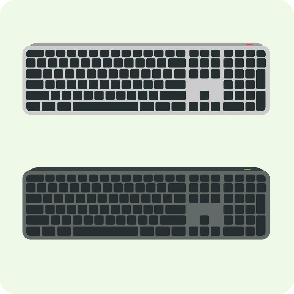 computer toetsenbord, gaming toetsenbord illustratie vector, lijn kunst eps vector