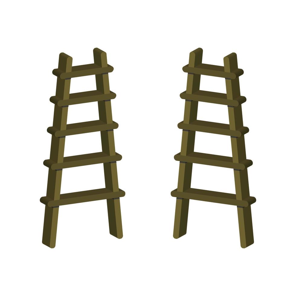 ladder geïllustreerd op een witte achtergrond vector