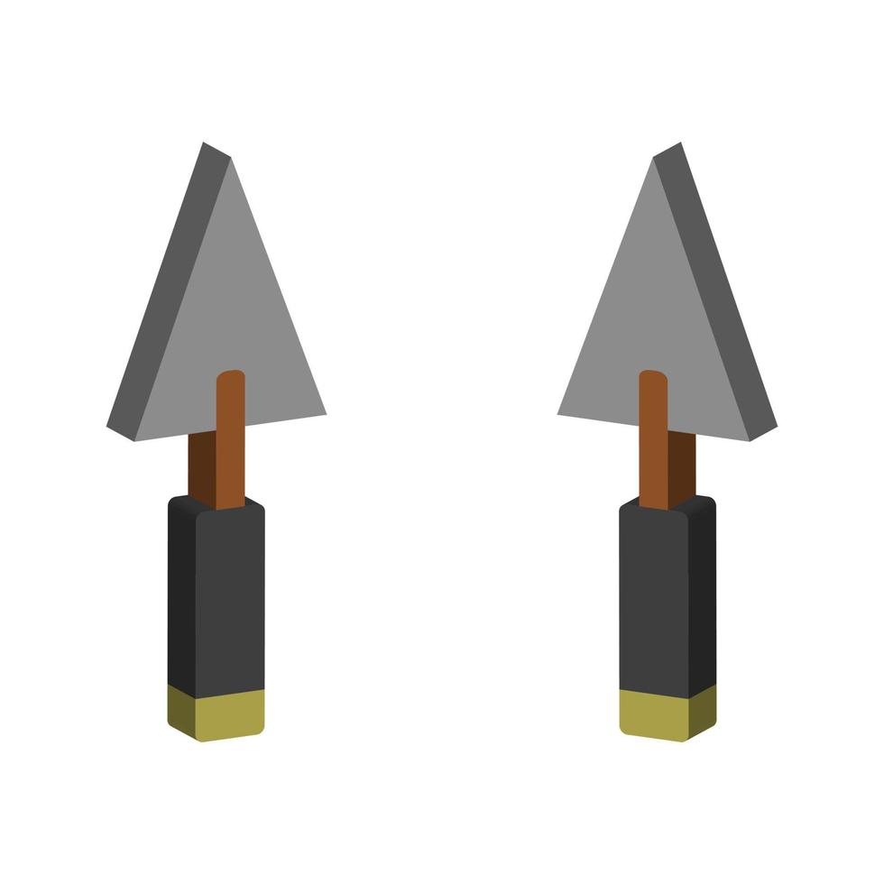 troffel geïllustreerd op witte achtergrond vector