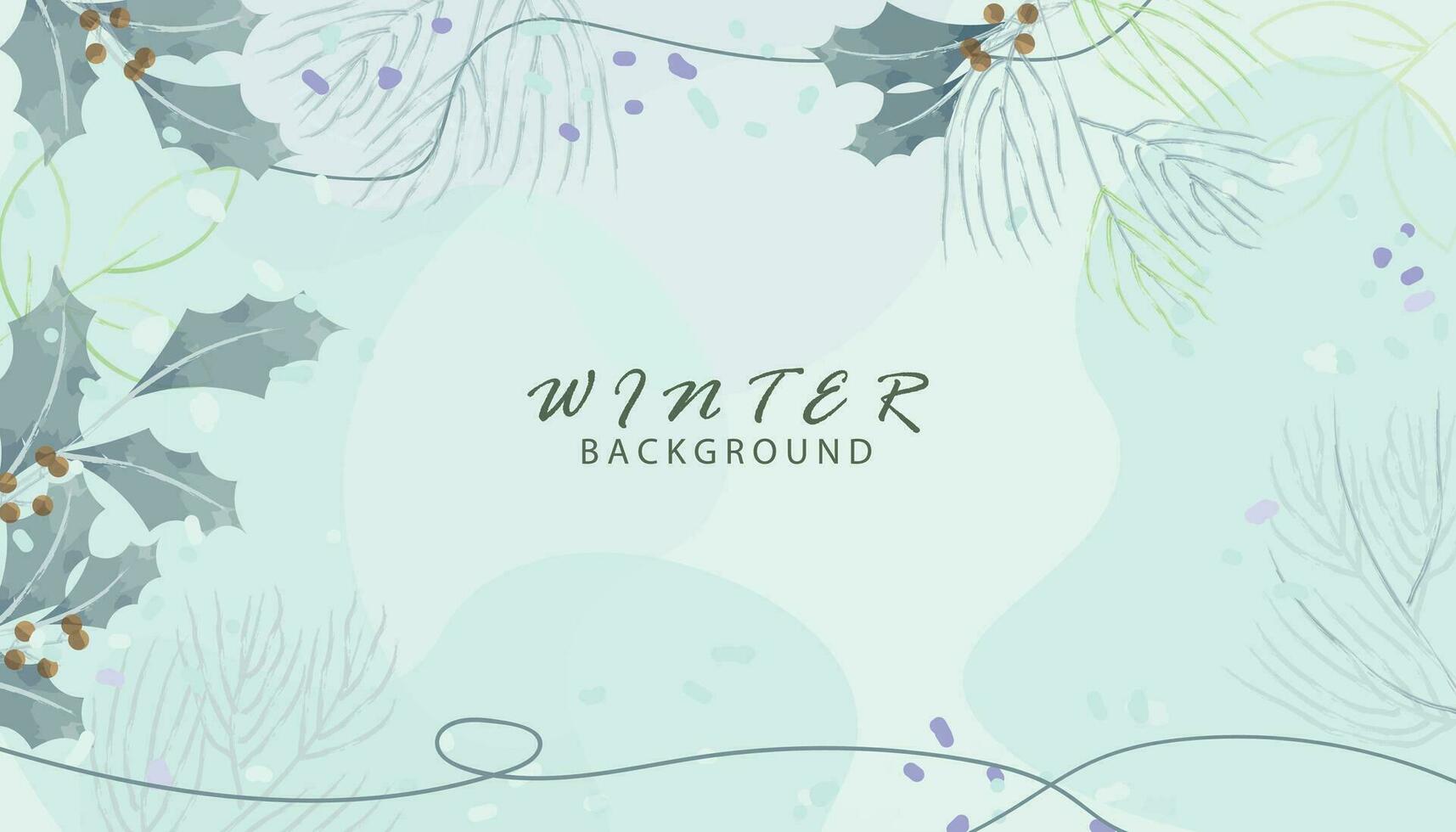 waterverf winter achtergrond ontwerp vector