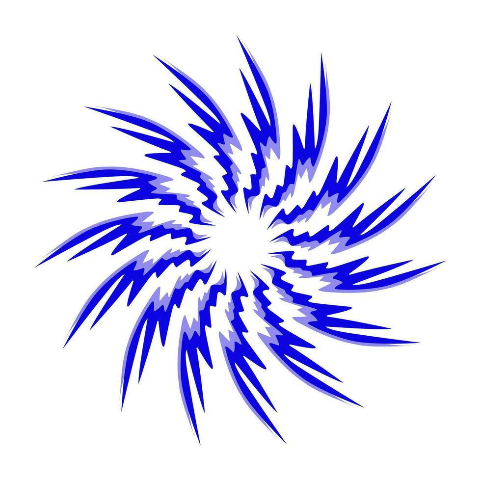 blauw tribal mandala icoon met schaduw. perfect voor logo's, pictogrammen, artikelen, tatoeages, stickers, affiches, spandoeken, kleren, hoeden vector