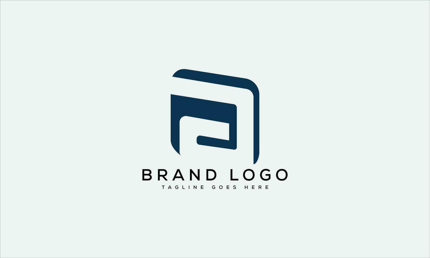 brief een logo ontwerp vector sjabloon ontwerp voor merk.