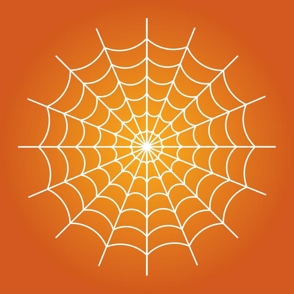 eenvoudige illustratie van spinnenweb voor happy halloween day vector