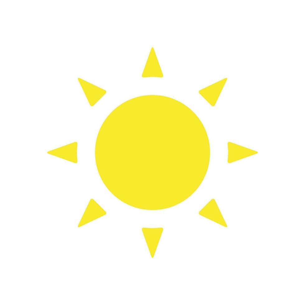 zonnig icoon ontwerp vector sjabloon
