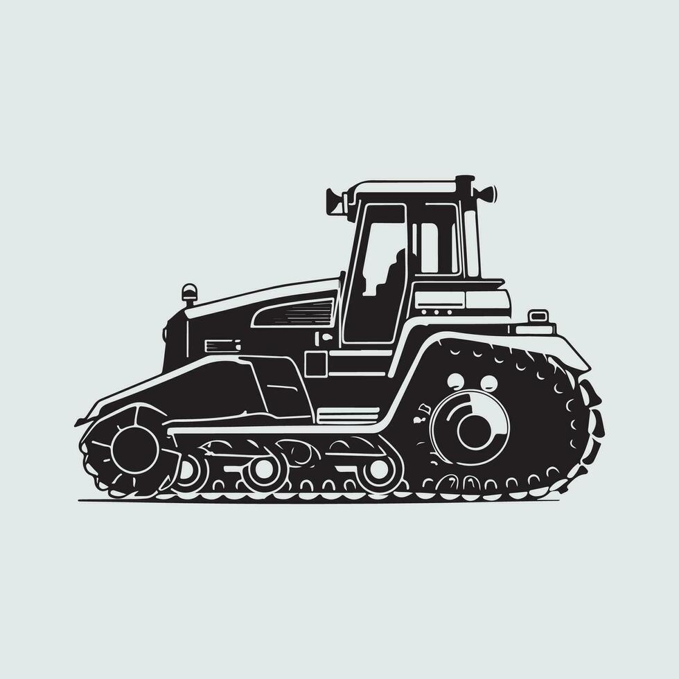 bulldozer illustratie, bulldozer beeld vector