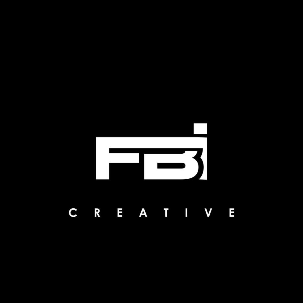 fbi brief eerste logo ontwerp sjabloon vector illustratie