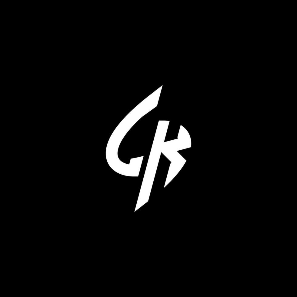 lk monogram logo esport of gaming eerste concept vector