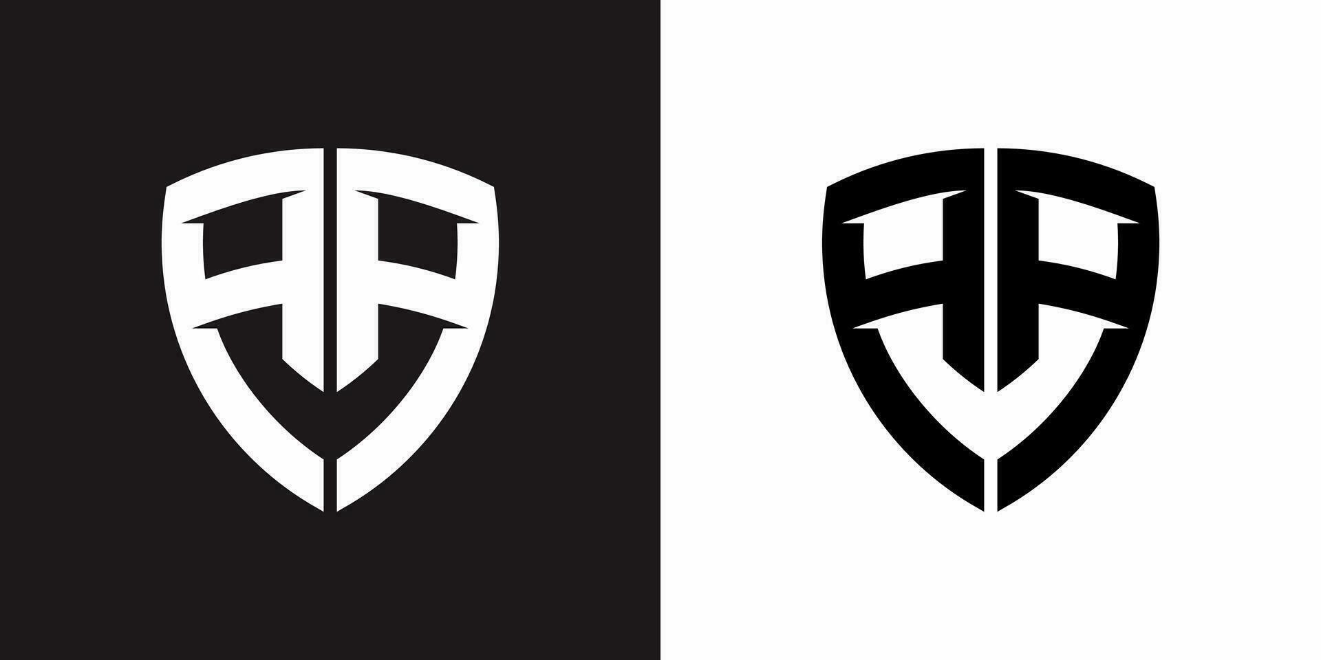 eerste een aa brief schild logo ontwerp, sport logo ontwerp sjabloon vector