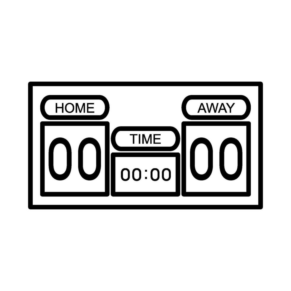 voetbal scorebord icoon ontwerp vector