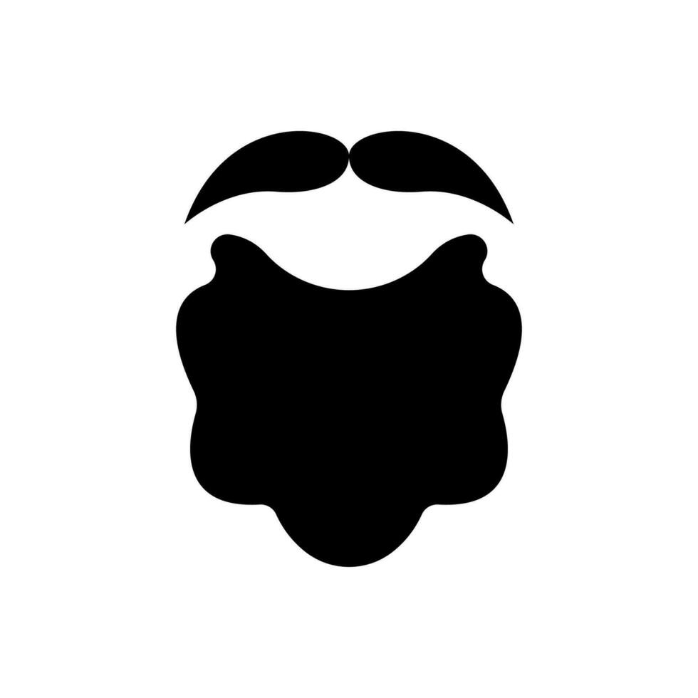 de kerstman baard snor icoon ontwerp vector