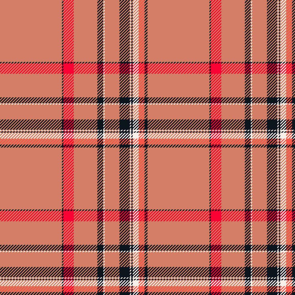 plaid naadloos patroon in rood. controleren kleding stof textuur. vector textiel afdrukken.