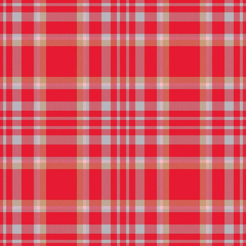 plaid naadloos patroon in rood. controleren kleding stof textuur. vector textiel afdrukken.