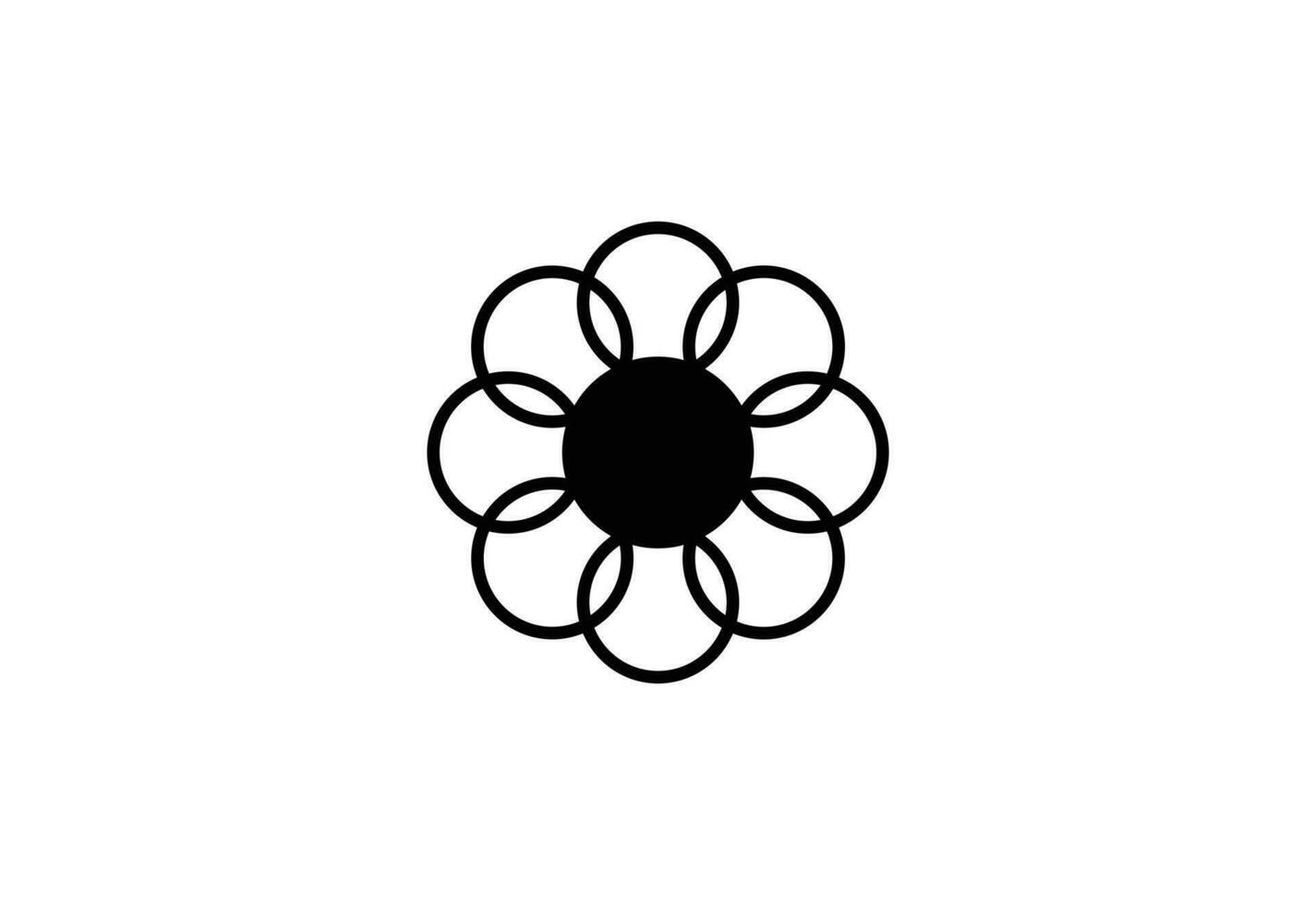creatief uniek vorm logo symbool, vector illustratie
