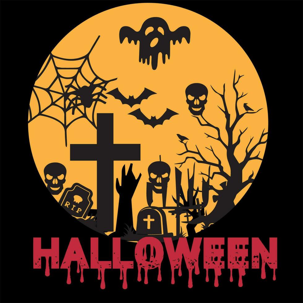 halloween t-shirt ontwerp kostuum creatief opvallende hoge kwaliteit illustratie zwart kat pompoen, eng modieus grafisch insigne typografie citaat t-shirt ontwerp vector. klaar voor afdrukken, tee, sjabloon vector