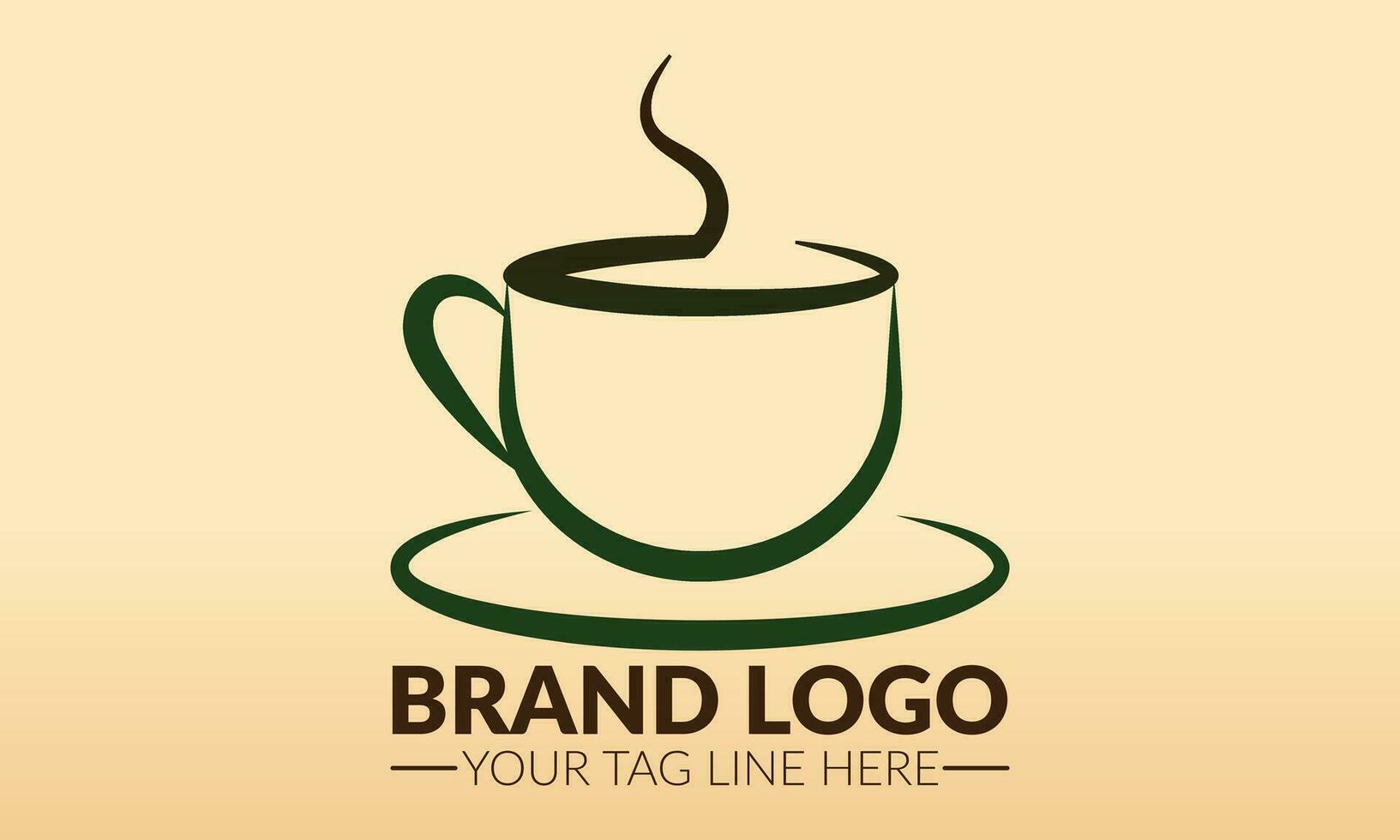 koffie logo. thee kop logo of icoon. thee logo. vector