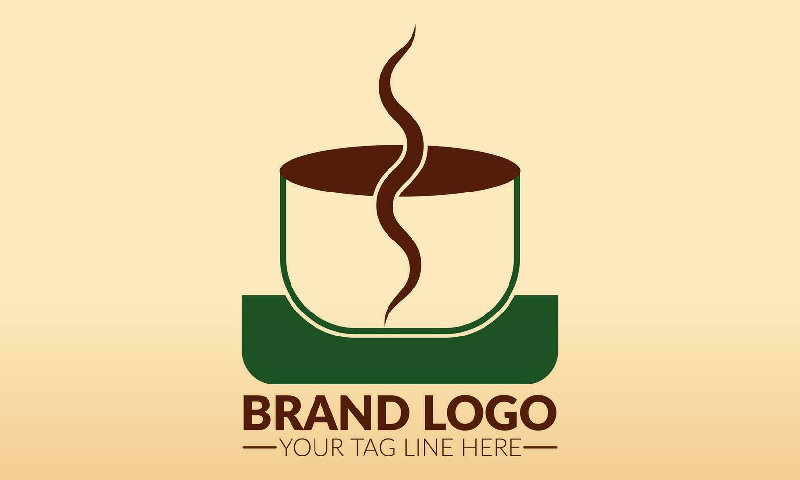 koffie logo. thee kop logo of icoon. thee logo. vector