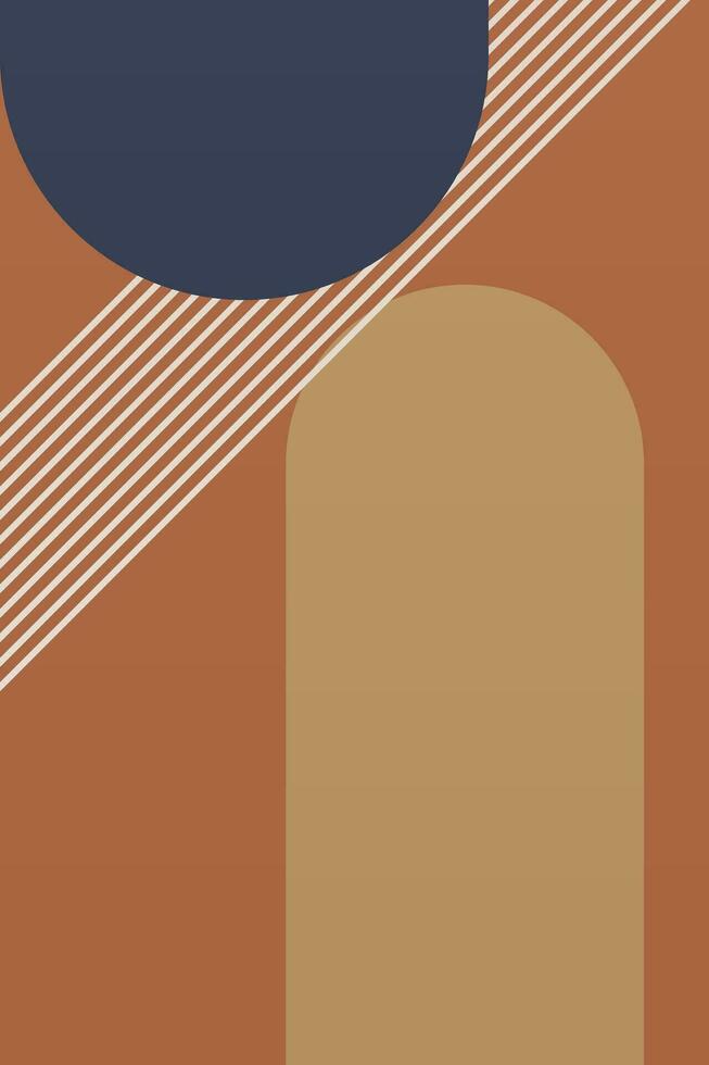 abstract poster, midden eeuw modern, kleurrijk afdrukken, meetkundig kunst afdrukken vector