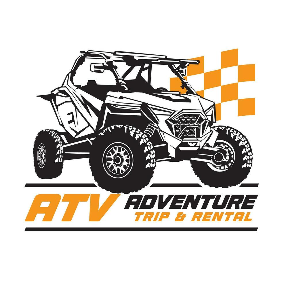 buggy atv avontuur vector illustratie, perfect voor t overhemd ontwerp