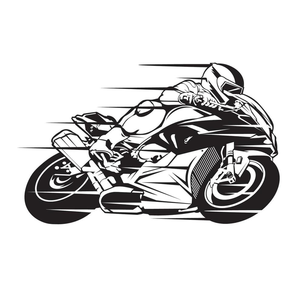 motor vector illustratie, perfect voor racing team logo en t overhemd ontwerp