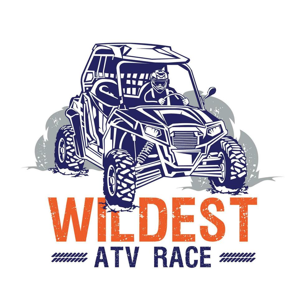 buggy atv avontuur vector illustratie, perfect voor t overhemd ontwerp