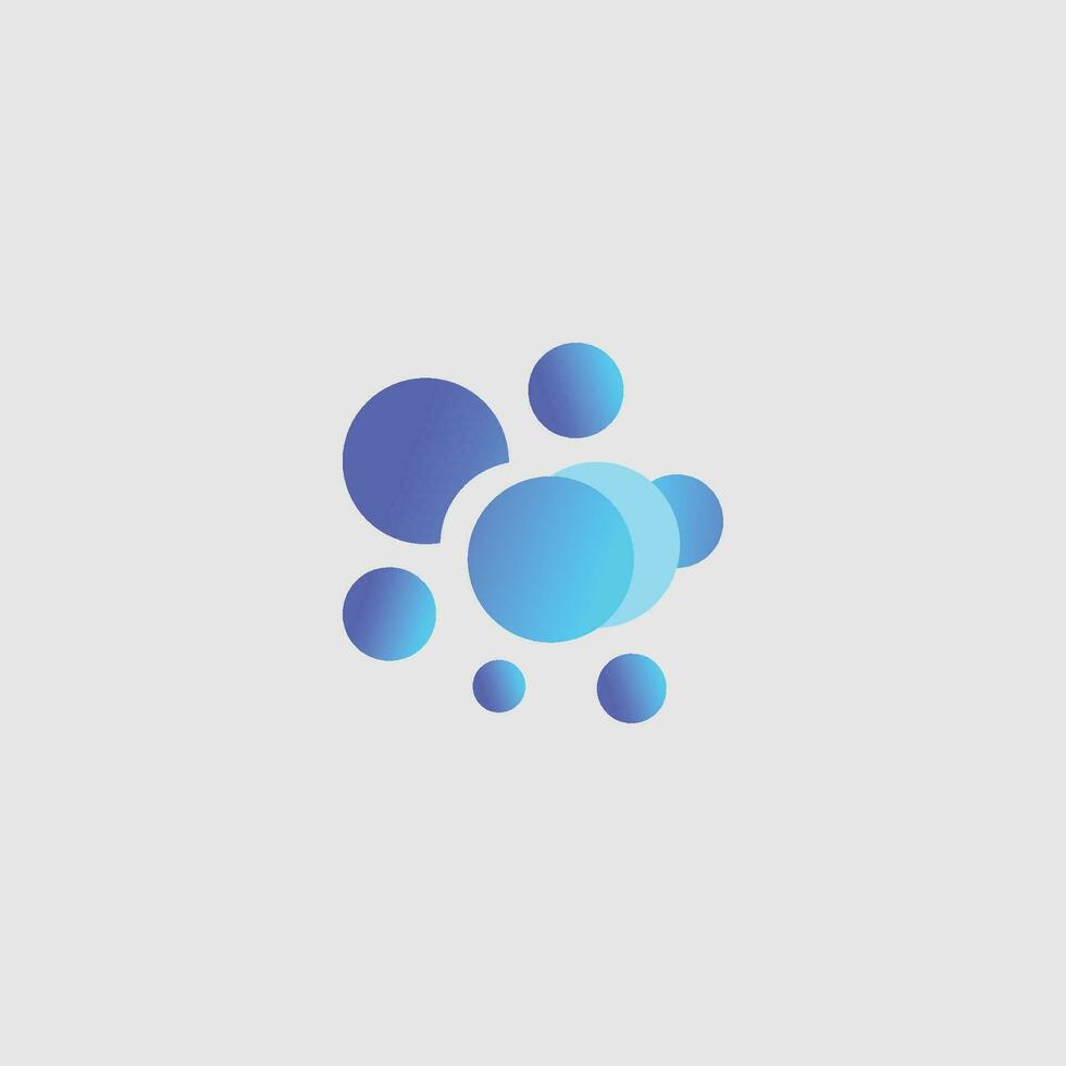 neuron hersenen logo icoon met dots concept. vector