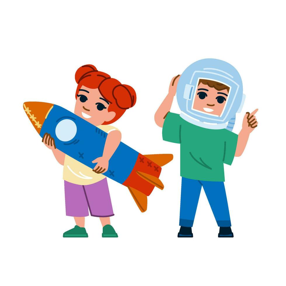 astronaut kinderen astronomie vector