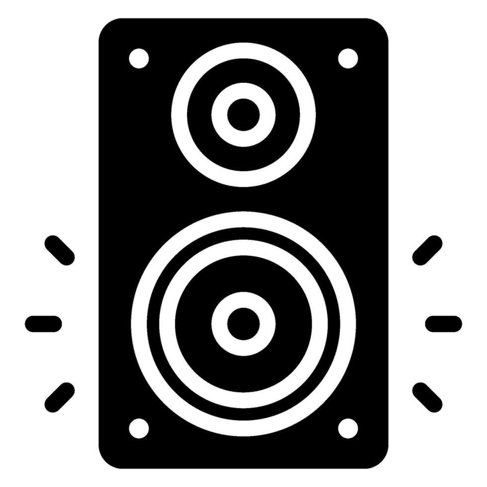 luidspreker glyph-pictogram vector