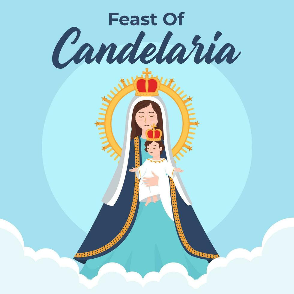 vector illustratie feest van candelaria. vector eps 10